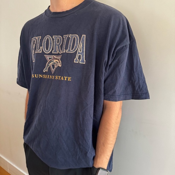 Vintage 90s Florida Sunshine State T-Shirt - Russell Athletic T-Shirt - 3XL - Picture 4 of 12